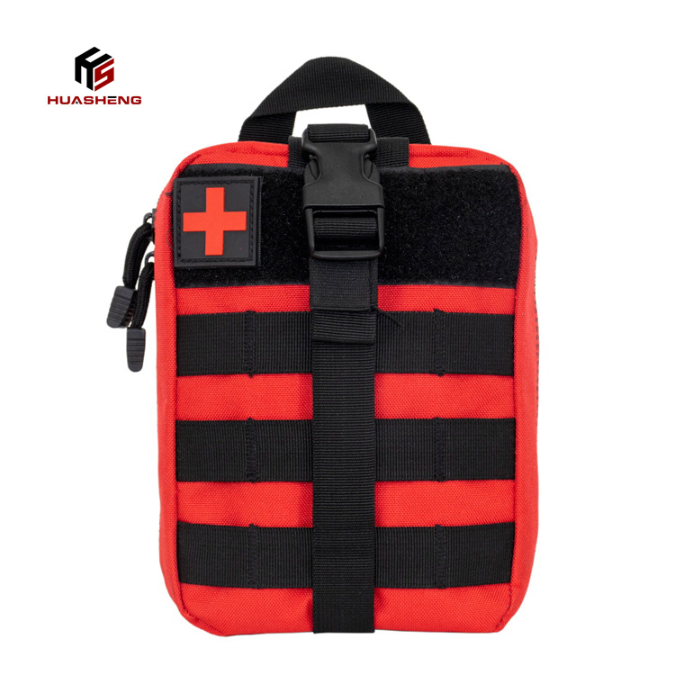 Red Color Medical Pouch Front View