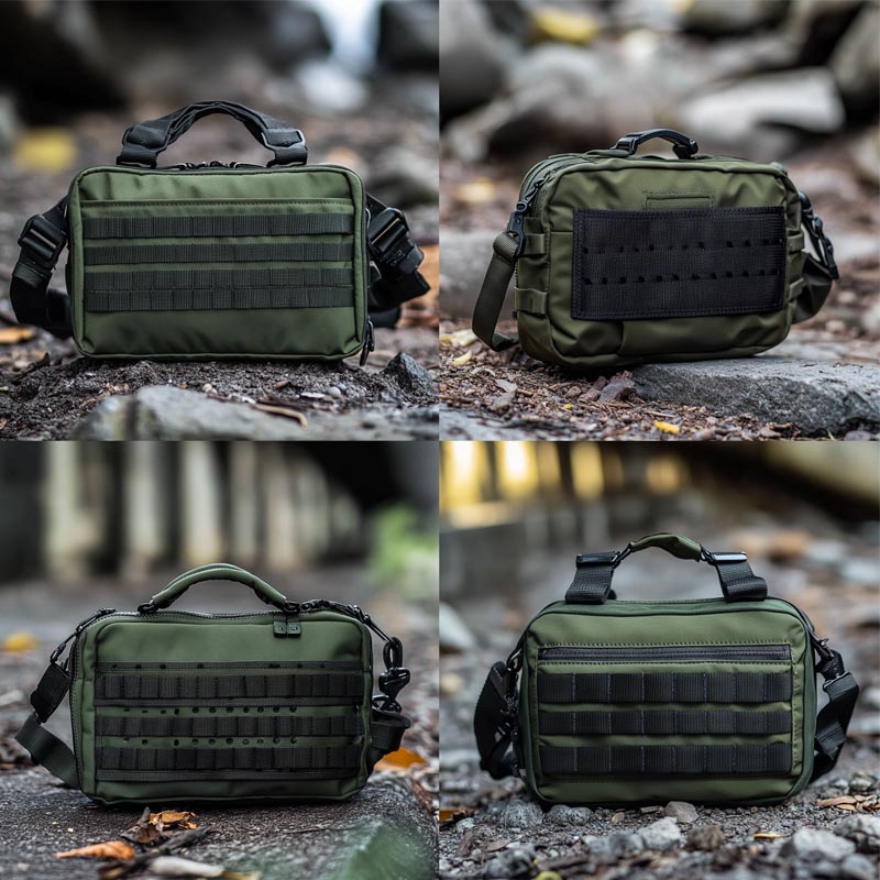 AI Green Color Tactical Bag Design